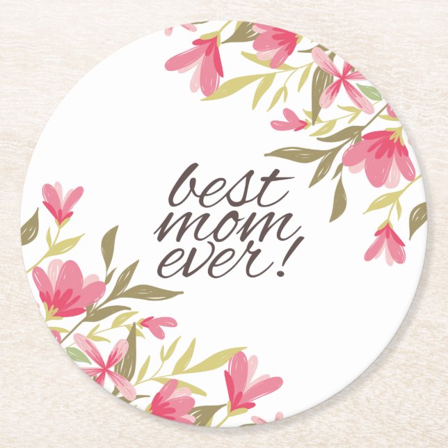 Best Mum Ever Mother's Day | Coaster (Front)