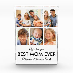 Best Mum Ever Mothers Day Collage Photo Block