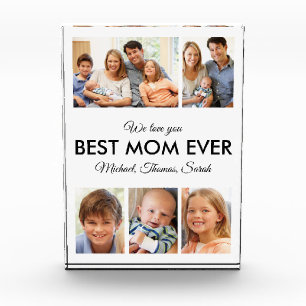 Best Mum Ever Mothers Day Collage Photo Block