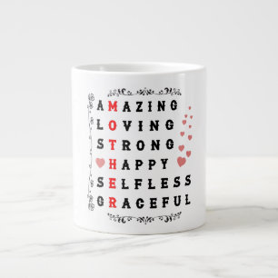 Best Mum Ever, Mother's Day, Gift For Mum Large Coffee Mug