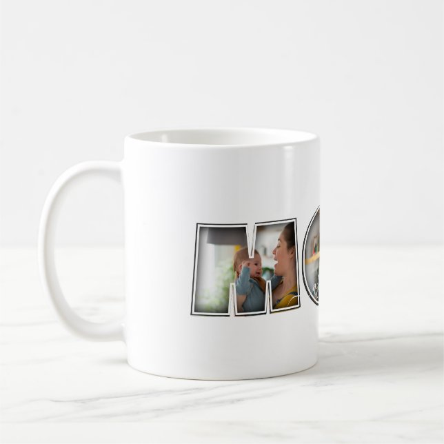Best Mum Ever Mother's Day Gift Name 3 Photo  T-Sh Coffee Mug (Left)