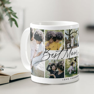 'Best Mum Ever' Mothers Day Keepsake Photo Collage Coffee Mug