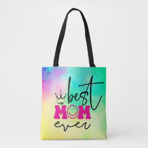 Best Mum Ever - Mother's Day Keychain Square Wall Tote Bag