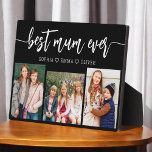 Best Mum Ever - Mother's Day Photo Collage Plaque<br><div class="desc">Celebrate your mum with the "Best Mum Ever" Mother's Day Photo Collage Plaque. This personalised plaque features a beautifully arranged collage of cherished photos, capturing special moments and memories. The heartfelt message "Best Mum Ever" adds a loving touch. Crafted from high-quality materials with a sleek finish, it's perfect for displaying...</div>