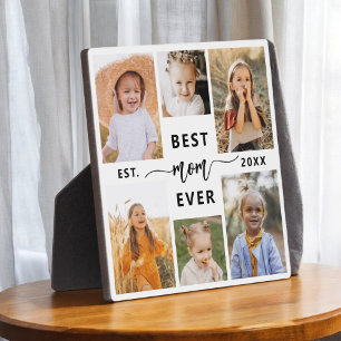Best Mum Ever - Mother's Day Photo Collage Plaque