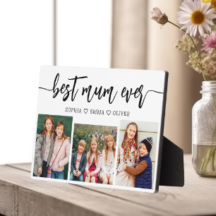Best Mum Ever - Mother's Day Photo Collage Plaque