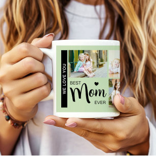 Best Mum Ever Mothers Day Photo Green Coffee Mug