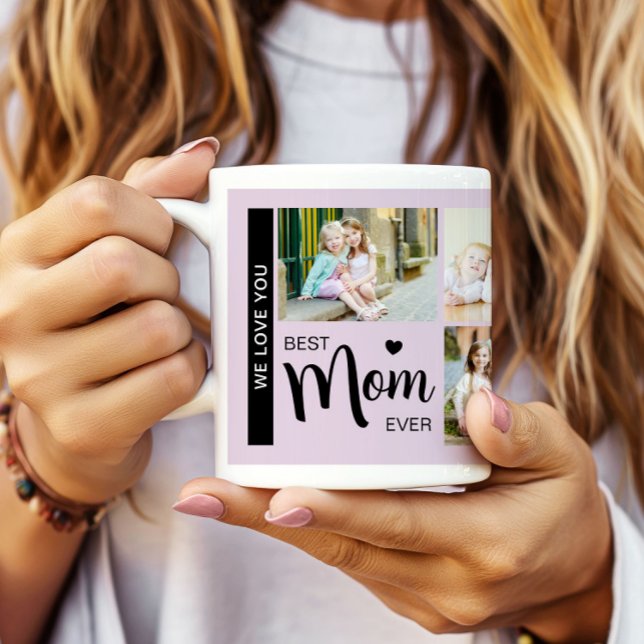 Best Mum Ever Mothers Day Photo Lilac Purple Coffee Mug (Best Mom Ever Mothers Day Photo Lilac Purple Coffee Mug)