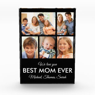 Best Mum Ever Mothers Day Picture Collage Photo Block