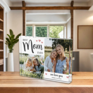 Best Mum Ever Mothers Day Pink Photo Block