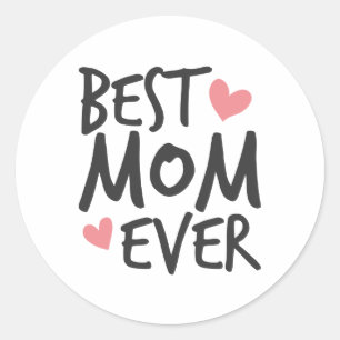 Best Mum Ever Mother's Day Typography Sticker