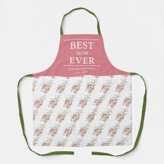 Best Mum Ever Mothers Gift Apron (Front)