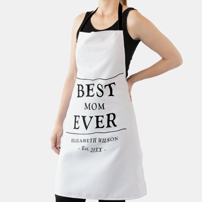 Best Mum Ever Mothers Gift Apron (Insitu)
