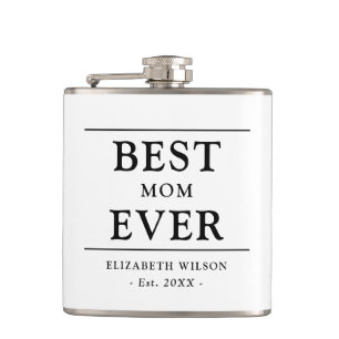 Best Mum Ever Mothers Gift Hip Flask