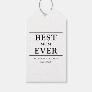 Best Mum Ever Mothers Gift Tags