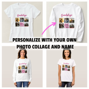 Best Mum Ever Mother's Photo Collage T-Shirt