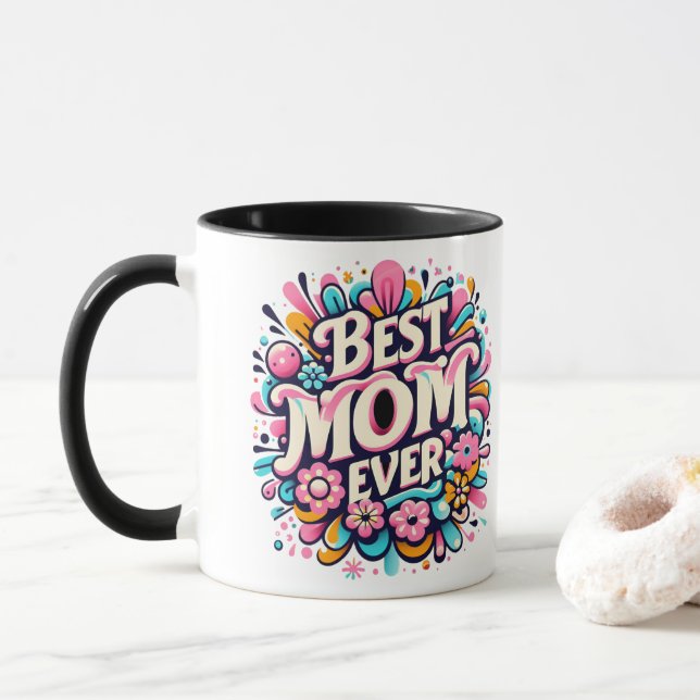 Best Mum Ever Mug (With Donut)