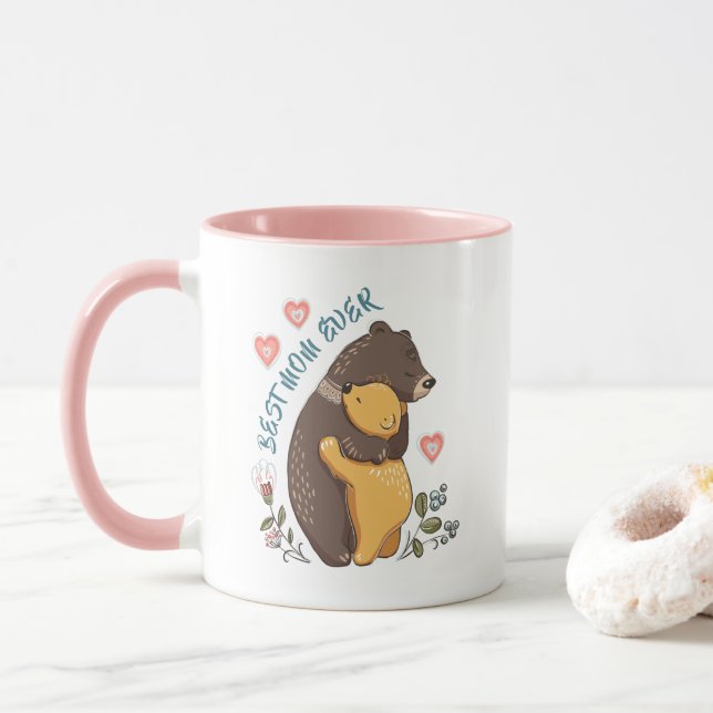 Best mum ever Mug, mother's day gift for mummy Mug (With Donut)