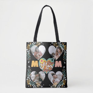 Best Mum Ever Multi Heart shape Photo Tote Bag