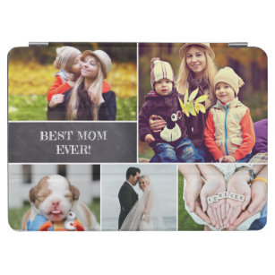 Best mum ever Mummy Photo Collage chalkboard iPad Air Cover