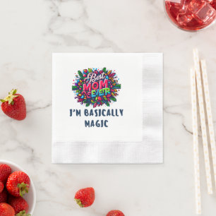 Best mum ever napkin