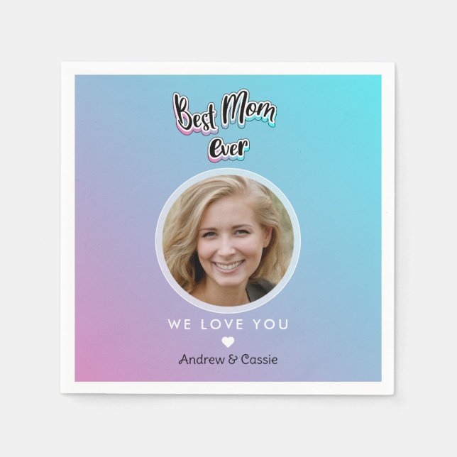 Best mum ever napkin (Front)