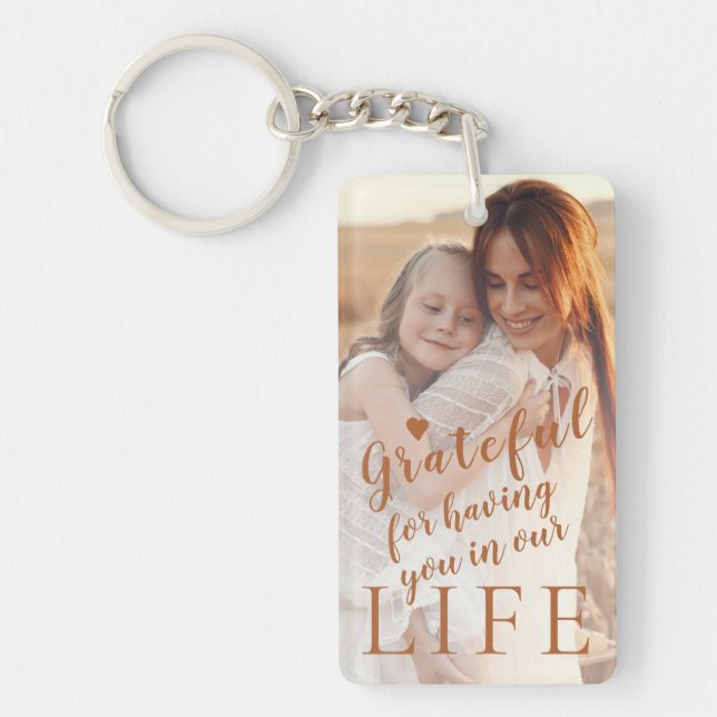 Best mum ever personalised 2 photos and text key ring (Front)