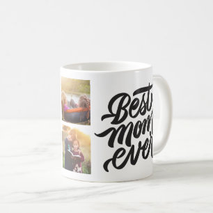 Best Mum Ever Personalised 6 Photo Collage Coffee Mug