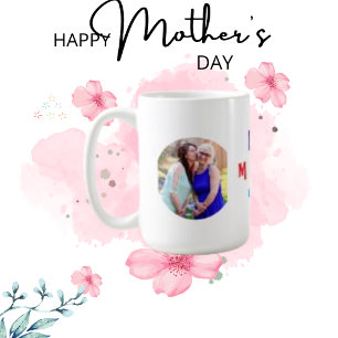 Best Mum Ever, Personalised and Custom Kiss Photo Coffee Mug