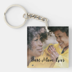 Best Mum Ever Personalised Kids Names Two Photos Key Ring