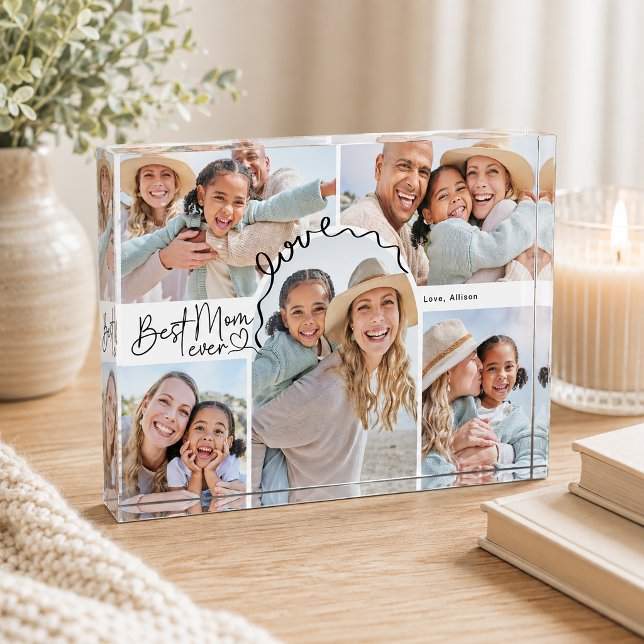 Best Mum Ever Personalised Photo Block (Creator Uploaded)