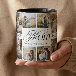 Best Mum Ever Personalised Photo Collage keepsake Mug