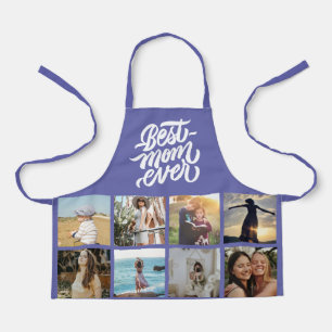 Best Mum Ever Personalised Photo Collage Very Peri Apron