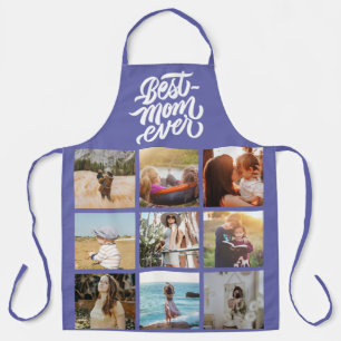 Best Mum Ever Personalised Photo Collage Very Peri Apron