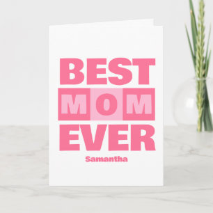 Best Mum Ever Personalised Photo Greeting Card