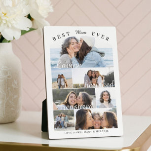 Best Mum Ever Personalised Photo Memory Collage Plaque
