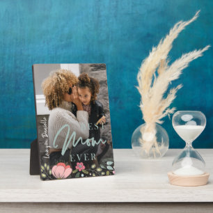 Best mum ever personalised photo Mothers Day Plaque