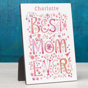Best Mum Ever Personalised Plaque