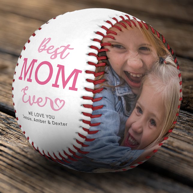 Best Mum Ever Photo Baseball (Creator Uploaded)