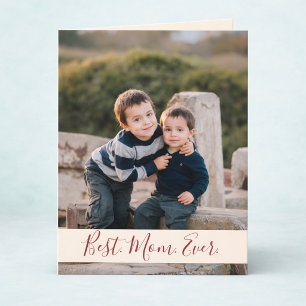 Best Mum Ever Photo Card