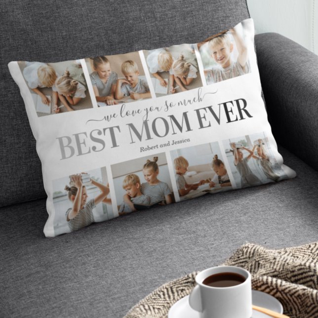 Best Mum Ever Photo Collage Decorative Cushion (Creator Uploaded)