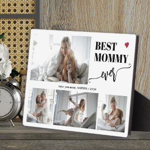 Best mum ever photo collage keepsake plaque