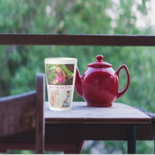Best Mum Ever Photo Collage Latte Mug
