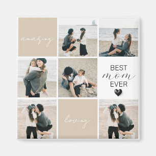Best Mum Ever   Photo Collage   Mocha Magnet