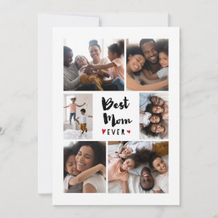 Best Mum Ever Photo Collage Mother's Day Card