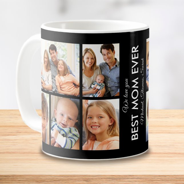 Best Mum Ever Photo Collage Mothers Day Coffee Mug (Best Mom Ever Photo Collage Mothers Day Coffee Mug)