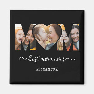 Best Mum Ever Photo Collage Mothers Gift Magnet