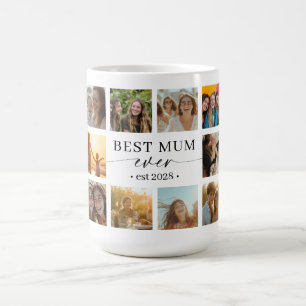 Best Mum Ever Photo Collage Mug Gift