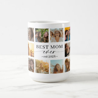 Best Mum Ever Photo Collage Mug Gift