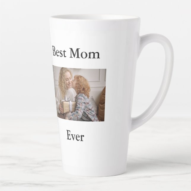 Best Mum Ever Photo Latte Mug (Right)